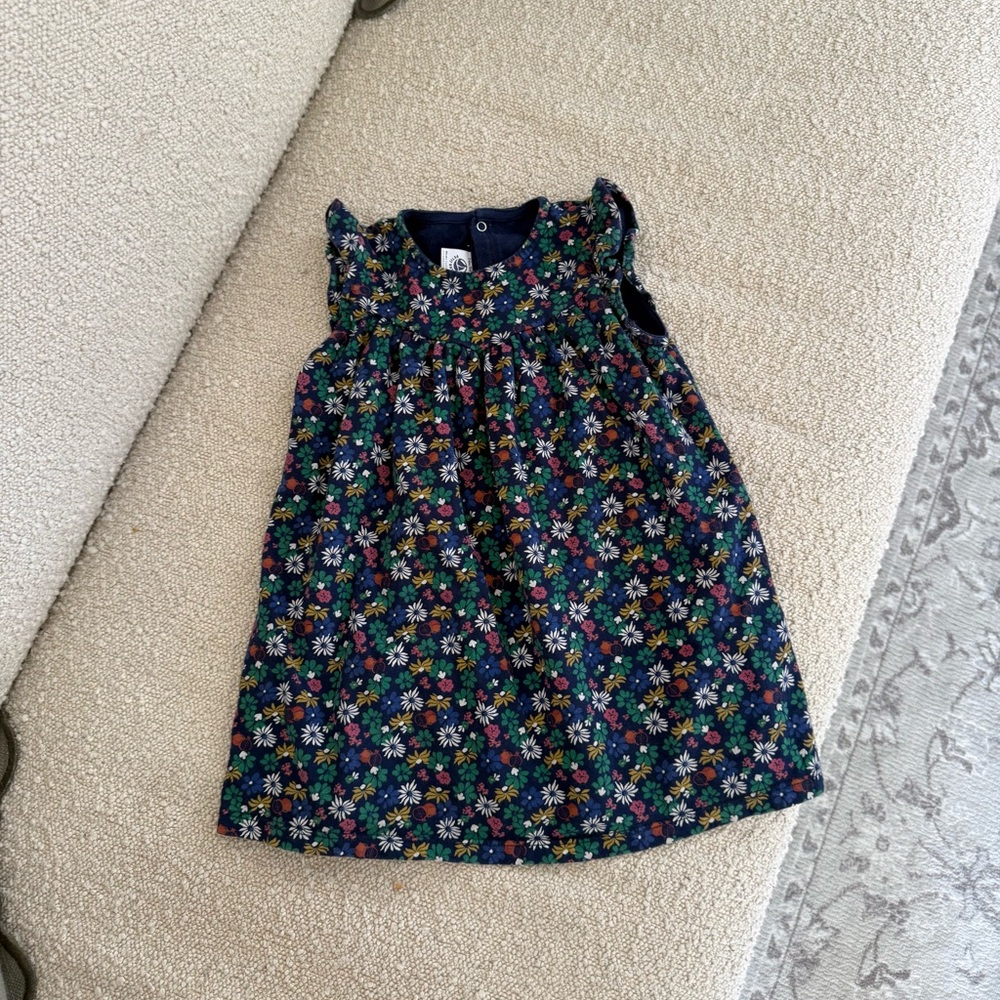 Petit Bateau Floral/Pomegranate Printed Dress🤍